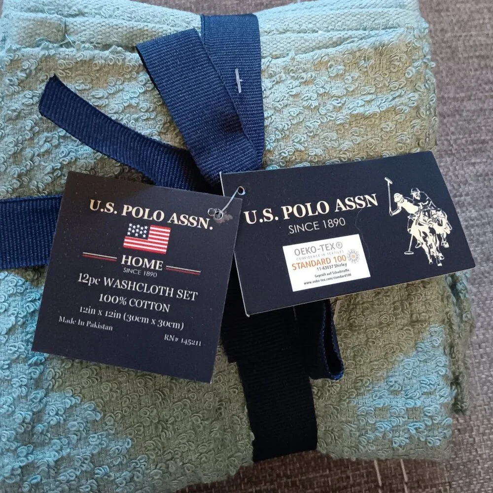 U.S. POLO ASSN. Wash Cloths (12 piece)